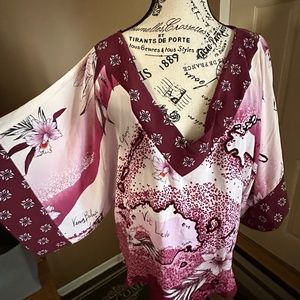 WHBM NWT Kimono Blouse Sz M